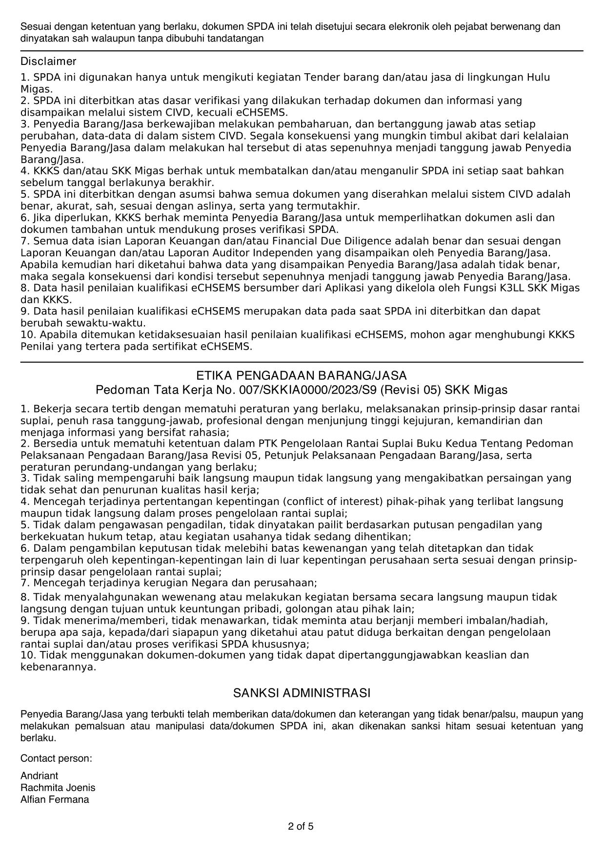 SPDA 2026-2027